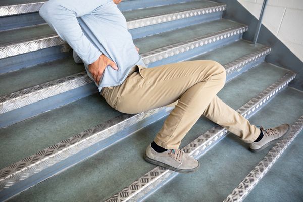 A man who fell on stairs who needs to call our Union City Slip And Fall Attorney
